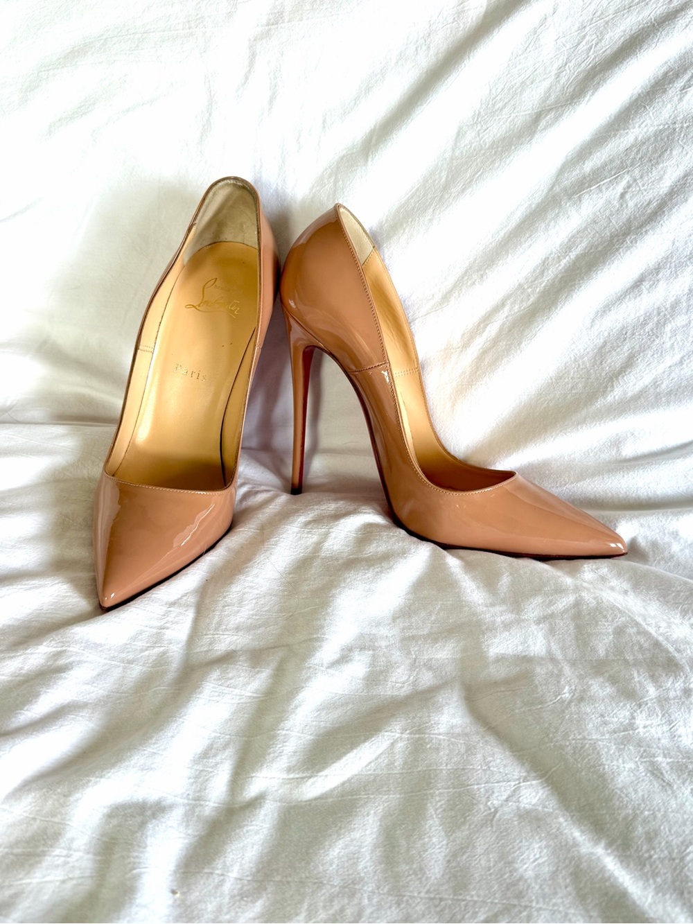 Christian Louboutin So Kate Nude Pumps